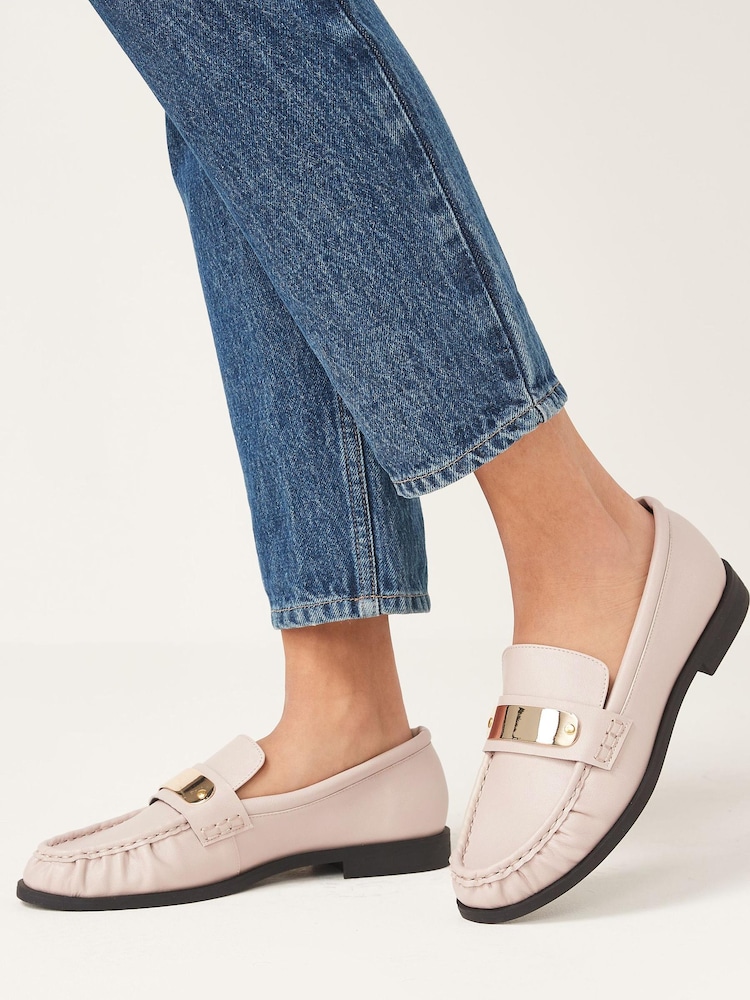 Bone Cream Forever Comfort® Hardware Trim Loafers - Image 1 of 6