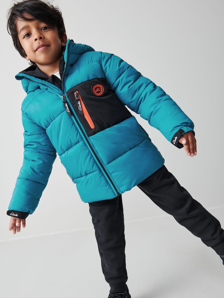 Clarks, wasserabweisender Puffermantel für Jungen - Bild 1 von 12