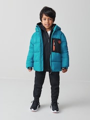 Clarks, wasserabweisender Puffermantel für Jungen - Bild 2 von 12