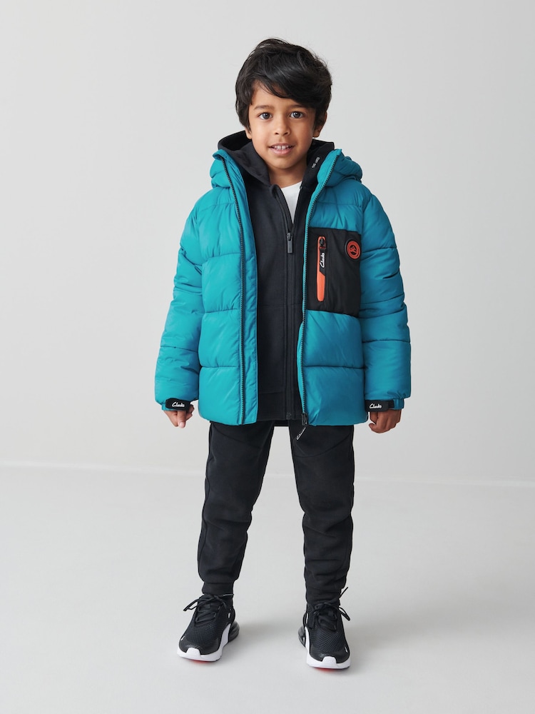 Clarks, wasserabweisender Puffermantel für Jungen - Bild 2 von 12