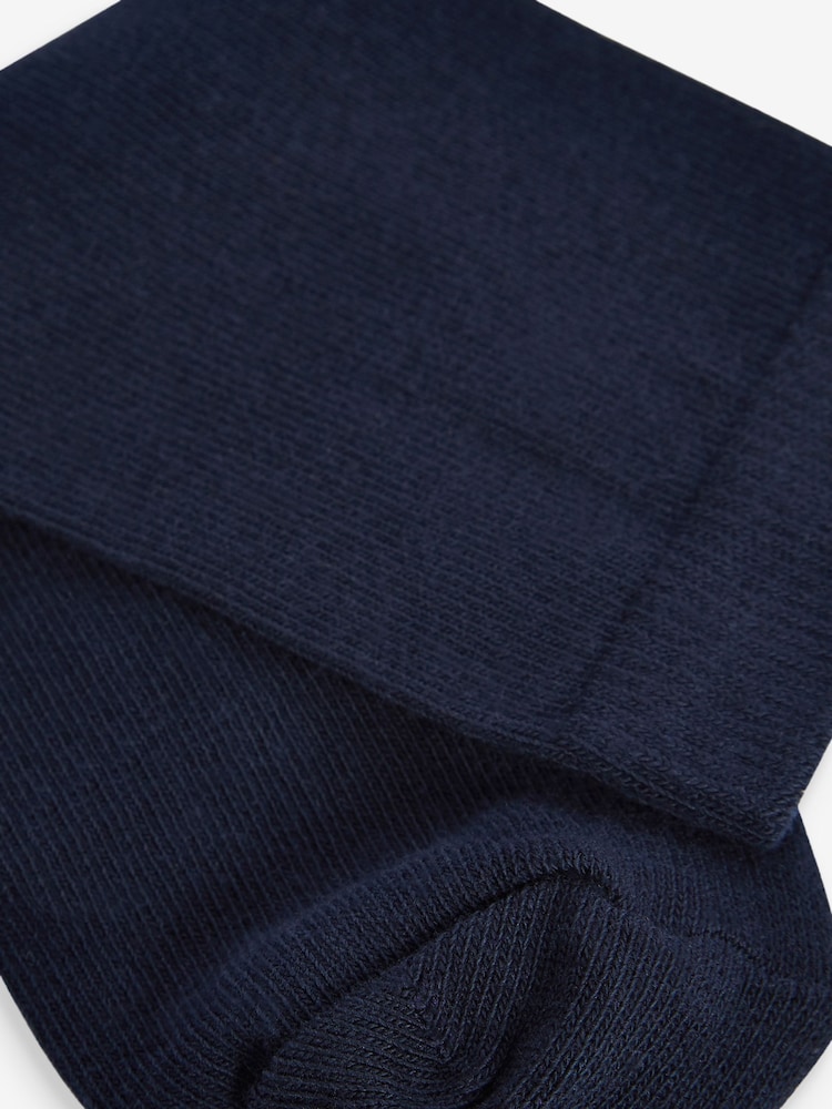 Navy Blue 10 Pack Cotton Rich Socks - Image 3 of 3