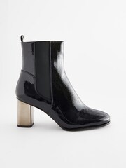 Black Forever Comfort® Metal Heel Ankle Boots - Image 2 of 5