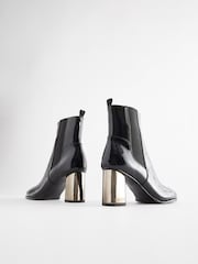 Black Forever Comfort® Metal Heel Ankle Boots - Image 4 of 5