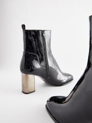 Black Forever Comfort® Metal Heel Ankle Boots - Image 5 of 5