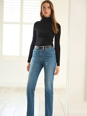Smoky Blue Straight Leg Jeans - Image 1 of 7