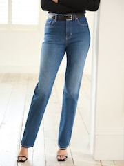 Smoky Blue Straight Leg Jeans - Image 3 of 7