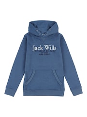Jack Wills Blue Script LB OTH Hoodie - Image 1 of 3