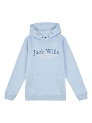 Jack Wills Blue 100% Cotton Script LB OTH Hoodie - Image 1 of 3