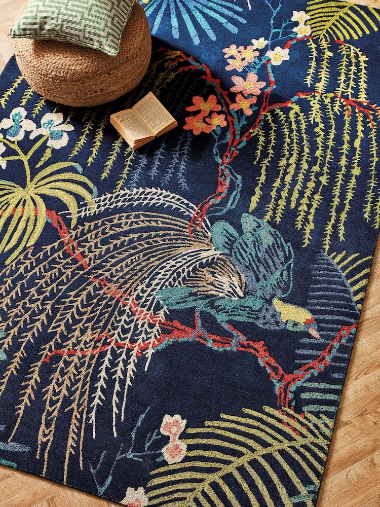 Sanderson Blue Rainforest Rug - Image 2 of 4