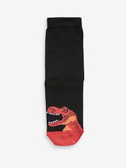 Dinosaure noir - Paquet de chaussettes en coton riche 7 - Image 8 de 8