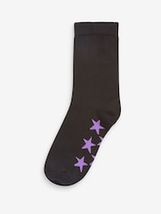 Black Star Cotton Rich Socks 7 Pack - Image 6 of 9