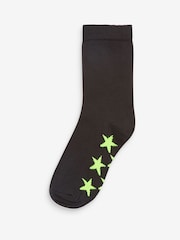 Black Star Cotton Rich Socks 7 Pack - Image 7 of 9