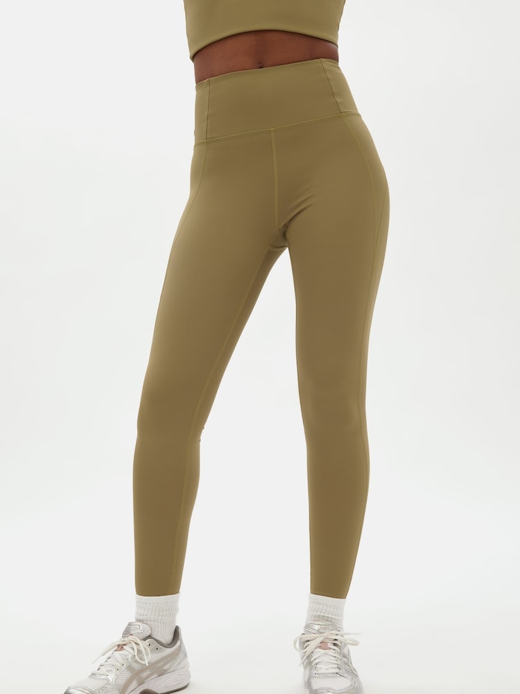 Zelene compressive legice z visokim pasom Girlfriend Collective - Slika 1 iz 5