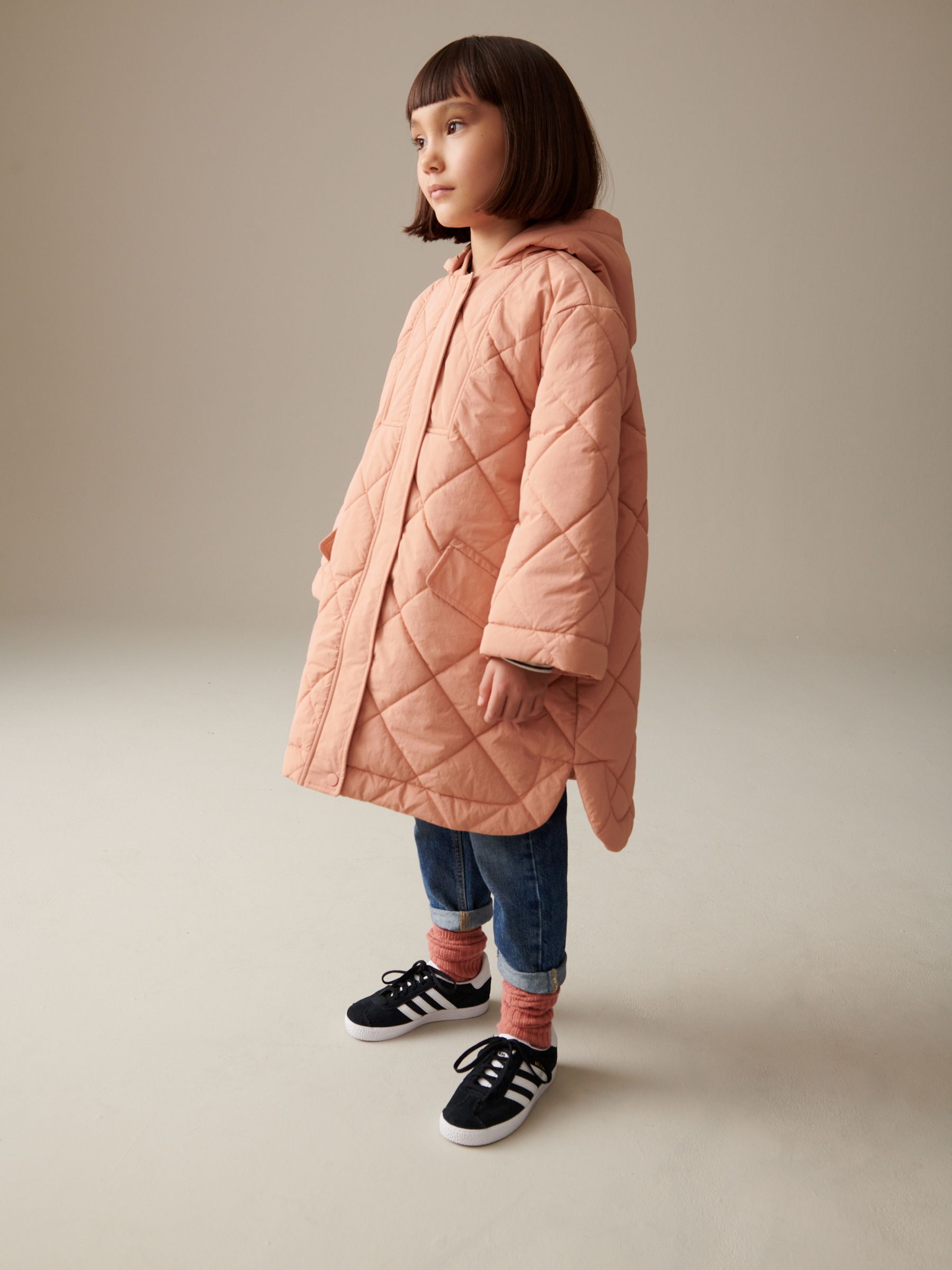 Buy Peach Pink Shower Resistant Padded Coat 3 16yrs from Next Luxembourg