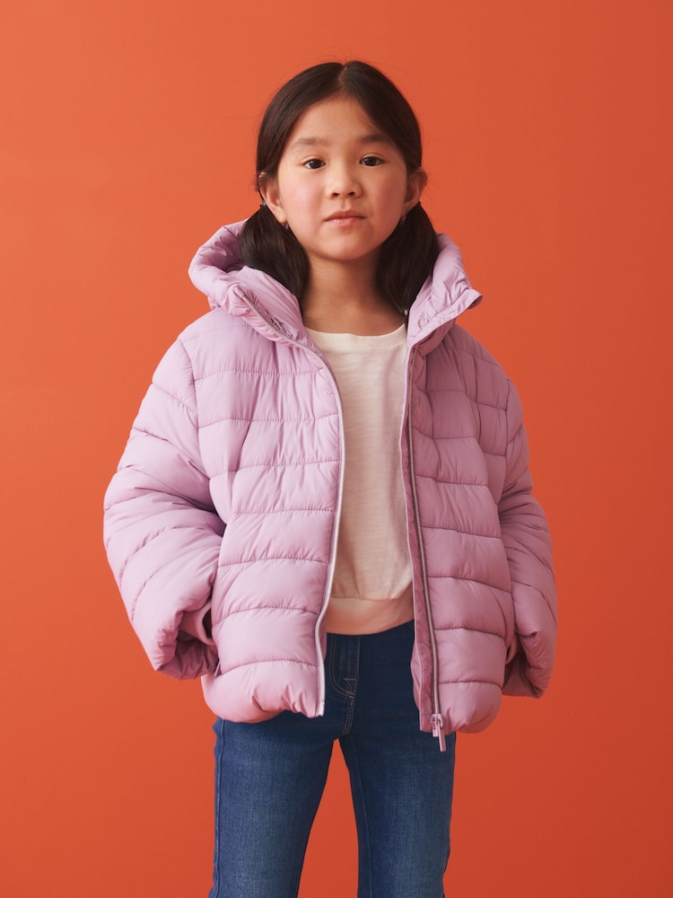 Lilac Purple Shower Resistant Padded Coat (3-16yrs) - Image 1 of 9