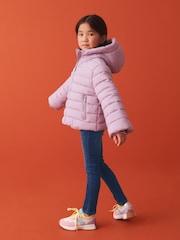 Lilac Purple Shower Resistant Padded Coat (3-16yrs) - Image 3 of 9