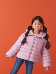 Lilac Purple Shower Resistant Padded Coat (3-16yrs) - Image 5 of 9