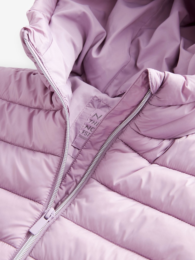 Lilac Purple Shower Resistant Padded Coat (3-16yrs) - Image 9 of 9