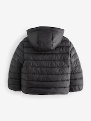 Black Shower Resistant Padded Coat (3-16yrs) - Image 6 of 8