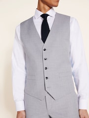 MOSS Grey Tailored Stretch Suit: Waistcoat - Image 3 of 3