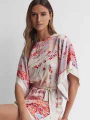 Reiss Multi Leea Printed Mini Dress - Image 4 of 6