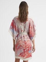 Reiss Multi Leea Printed Mini Dress - Image 5 of 6