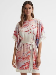 Reiss Multi Leea Printed Mini Dress - Image 6 of 6