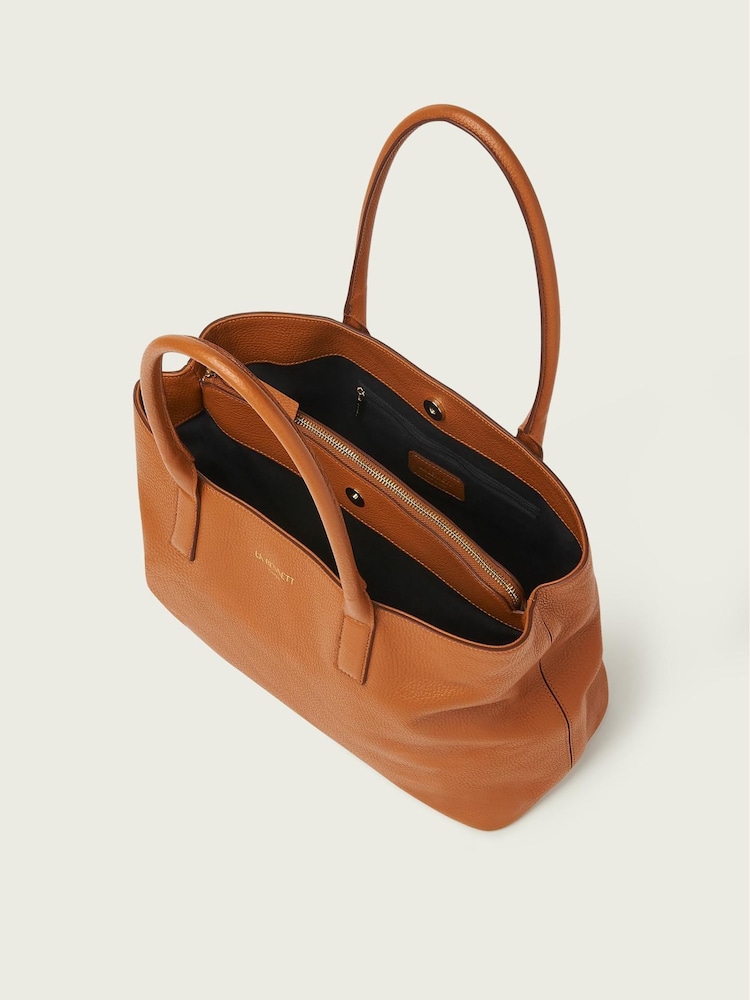 LK Bennett Tan Brown Leather Lillian Tote Bag - Image 3 of 3