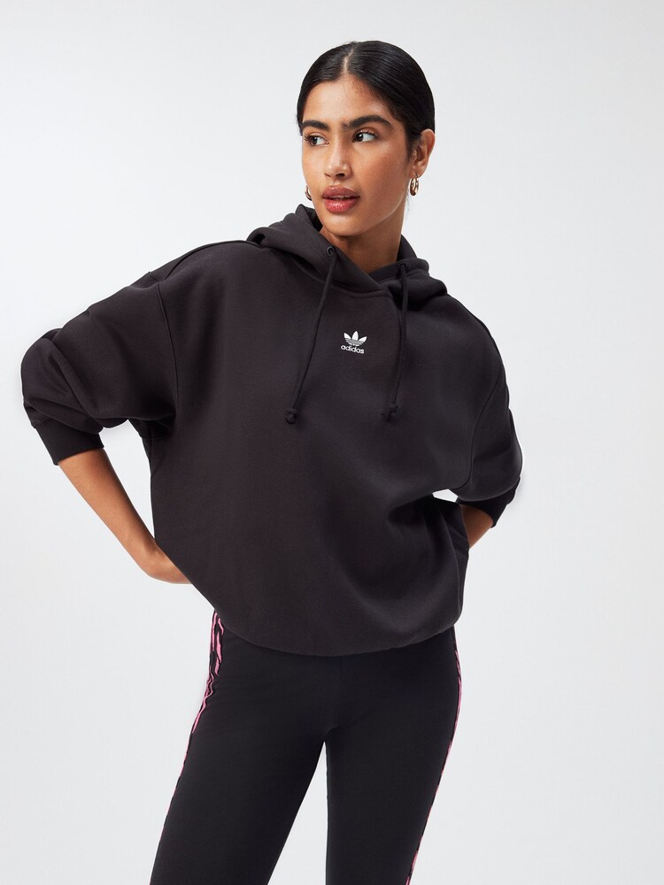 Czarny - adidas Originals Boyfriend Adult Adicolor Essentials Hoodie - Image 1 of 5