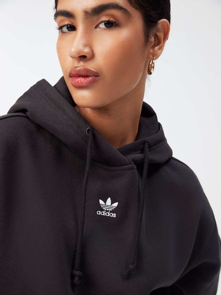 Czarny - adidas Originals Boyfriend Adult Adicolor Essentials Hoodie - Image 5 of 5
