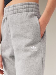 adidas Originals Grey Essentials Fleece Joggers - Image 3 of 4