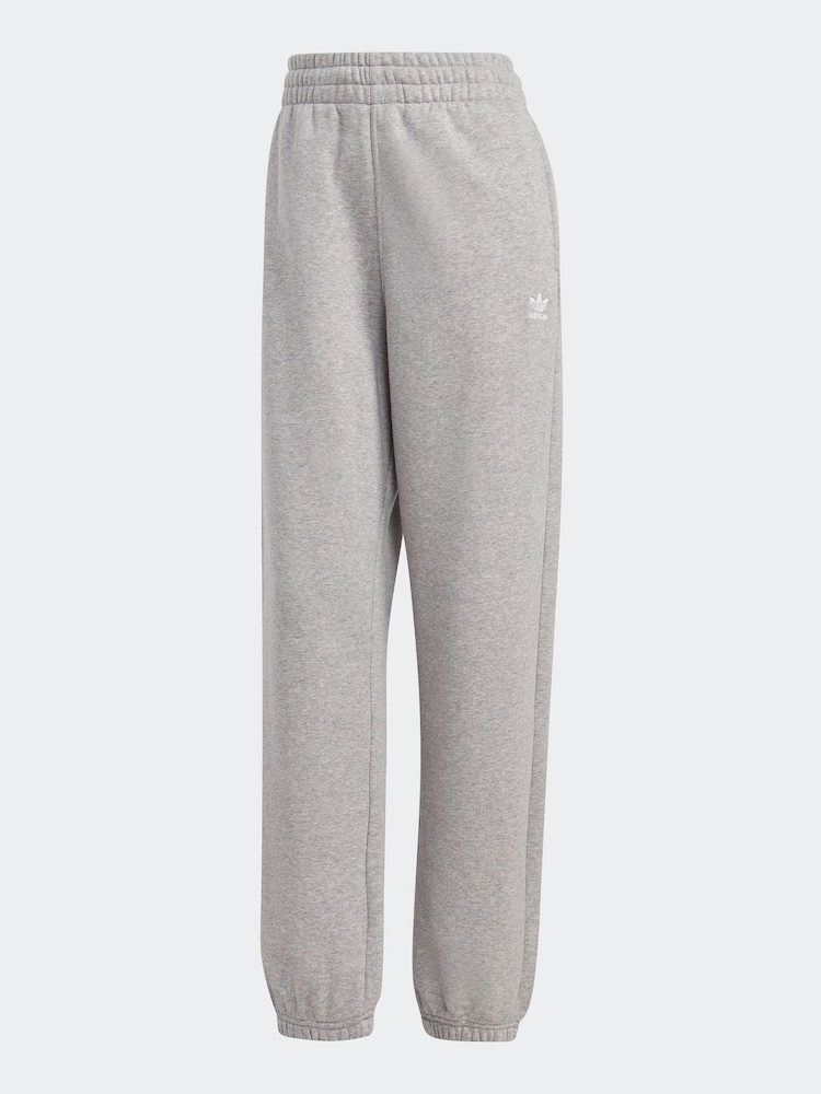adidas Originals Grey Essentials Fleece Joggers - Image 4 of 4