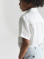 Reiss Blue Wicket Junior Casual Chino Shorts - Image 4 of 5