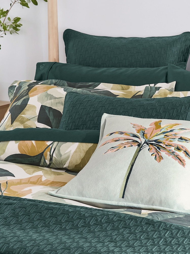 Ted Baker Green Urban Forager Embroidered Cushion - Image 1 of 4 Ted Baker Green Urban Forager Embroidered Cushion - Image 1 of 4