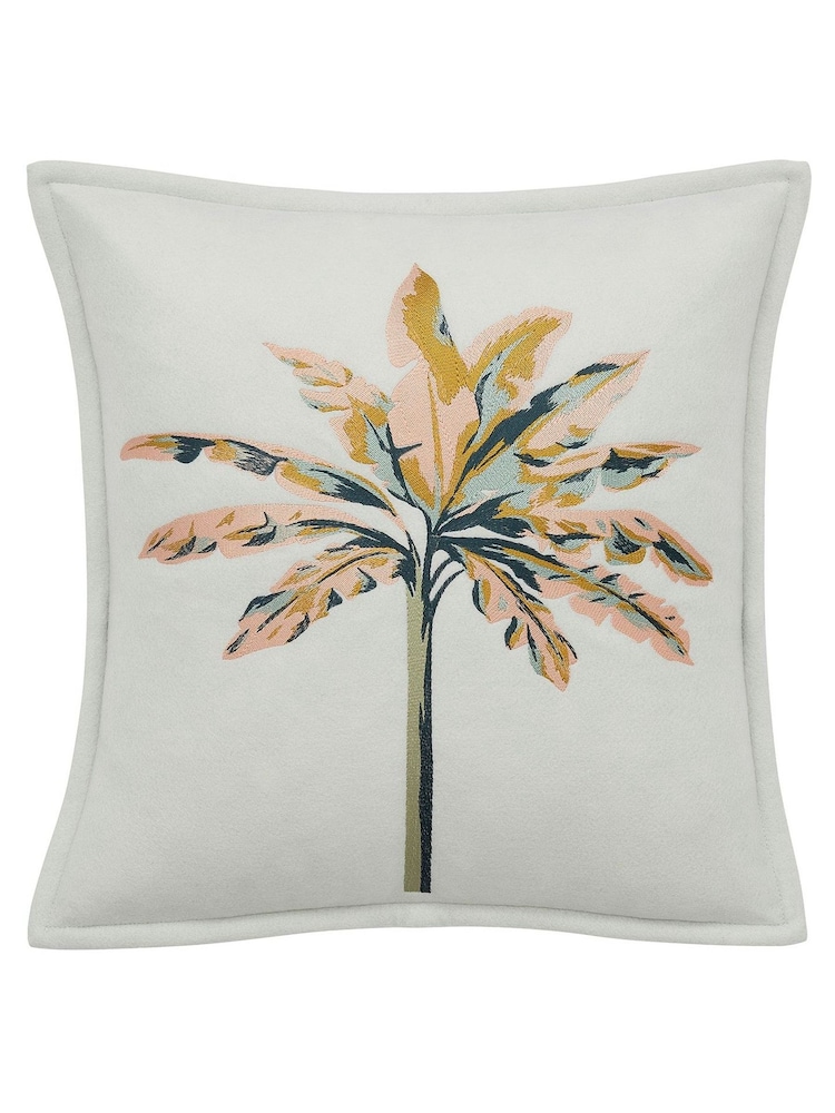 Ted Baker Green Urban Forager Embroidered Cushion - Image 4 of 4
