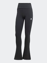 adidas Originals Black Essentials Rib Flared Leggings - Image 6 of 6