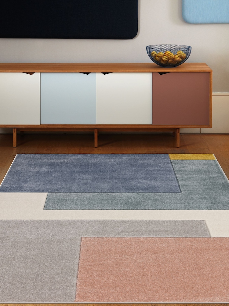 Asiatic Rugs Pastel Sketch Blocks Rug - Image 1 of 4