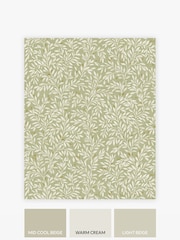 Green Ditsy Leaf 10M Wallpaper - Image 3 of 4