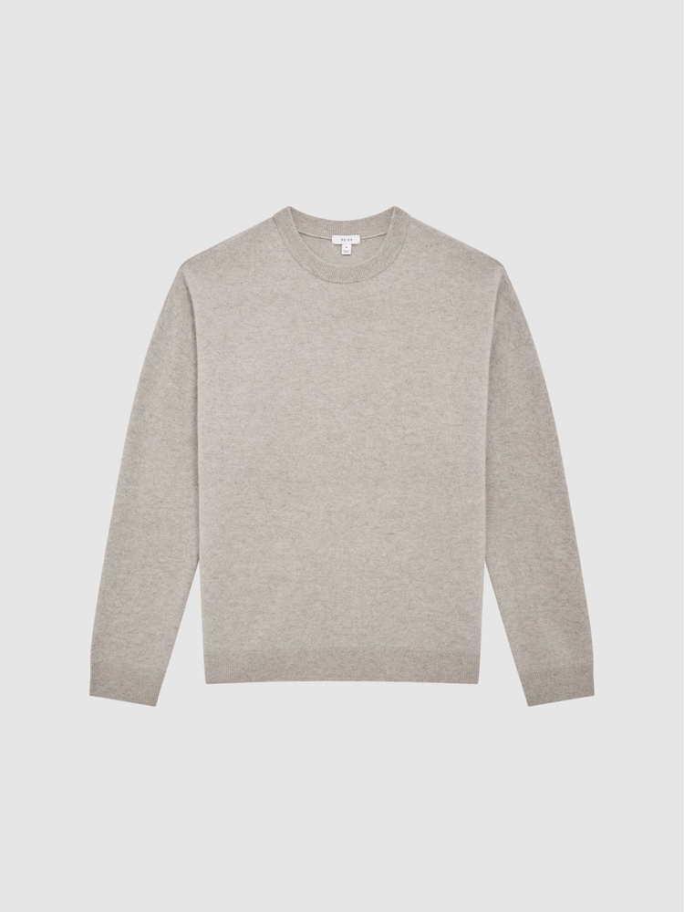 Reiss Heather Prague Merino Blend Crew Neck Jumper - Image 2 of 6