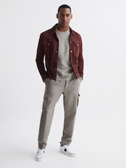 Reiss Heather Prague Merino Blend Crew Neck Jumper - Image 6 of 6
