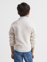 Ecru - Reiss Chile Strickjacke aus Wollmischung - Bild 5 von 7
