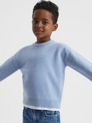 Reiss Soft Blue Prague Junior Merino Jumper - Image 1 of 5