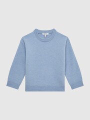 Reiss Soft Blue Prague Junior Merino Jumper - Image 2 of 5