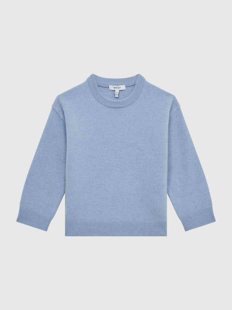Reiss Soft Blue Prague Junior Merino Jumper - Image 2 of 5