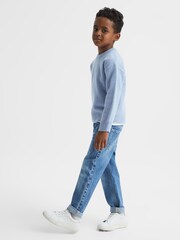 Reiss Soft Blue Prague Junior Merino Jumper - Image 3 of 5