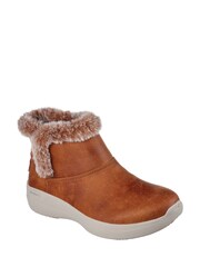Skechers Light Brown GO WALK Stability Womens Boots - Image 1 of 1