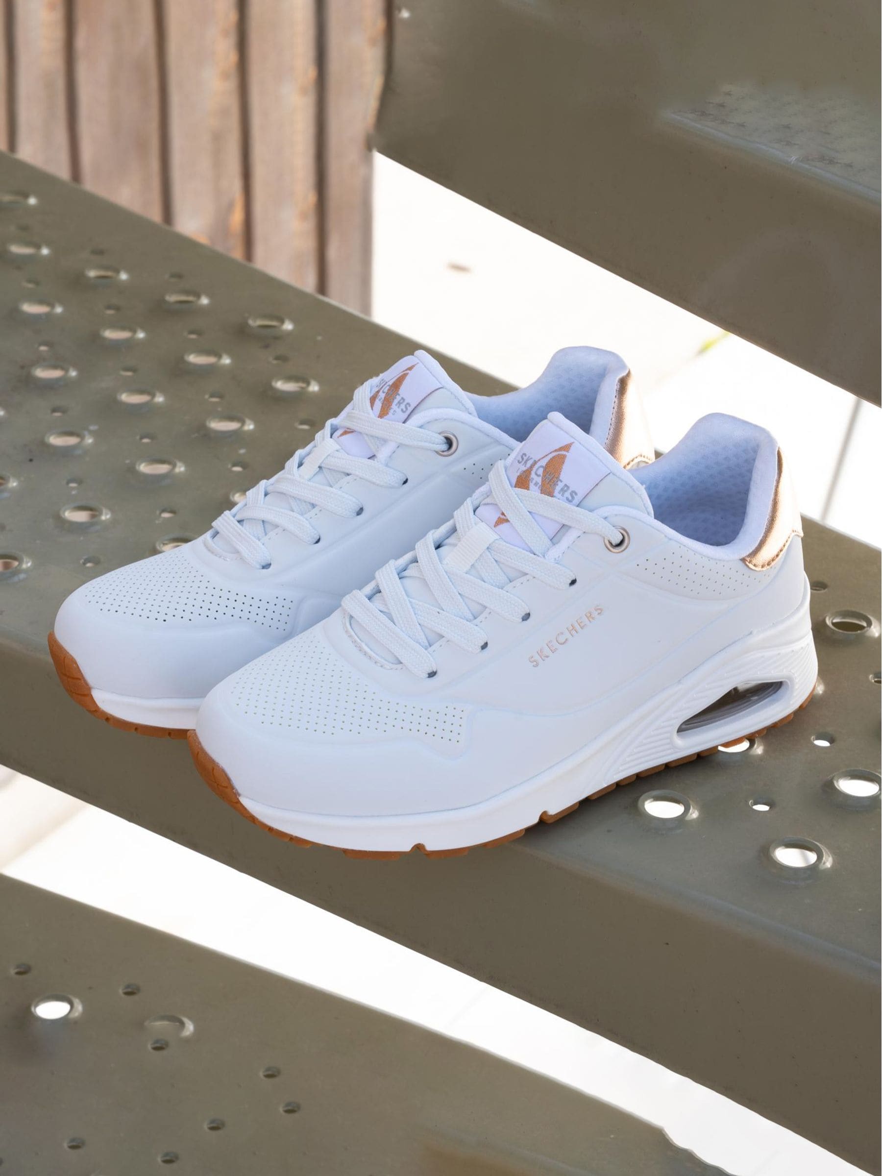 Skechers white uno new arrivals