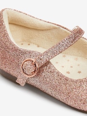 Pale Pink Glitter Standard Fit (F) Mary Jane Occasion Shoes - Image 4 of 4