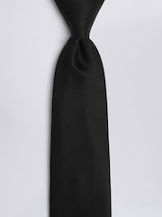 MOSS Black Floral Swirl Tie - Image 2 of 3