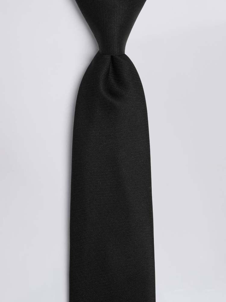 MOSS Black Floral Swirl Tie - Image 2 of 3 MOSS Black Floral Swirl Tie - Image 2 of 3
